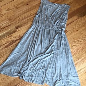 Gray Cotton Nursing Dress